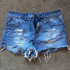 Volcom High Waisted Jean Shorts